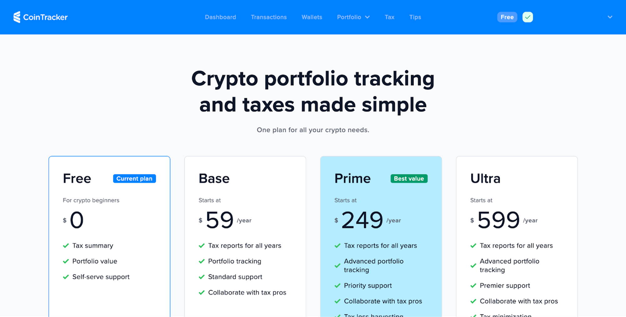 How to purchase a CoinTracker plan CoinTracker